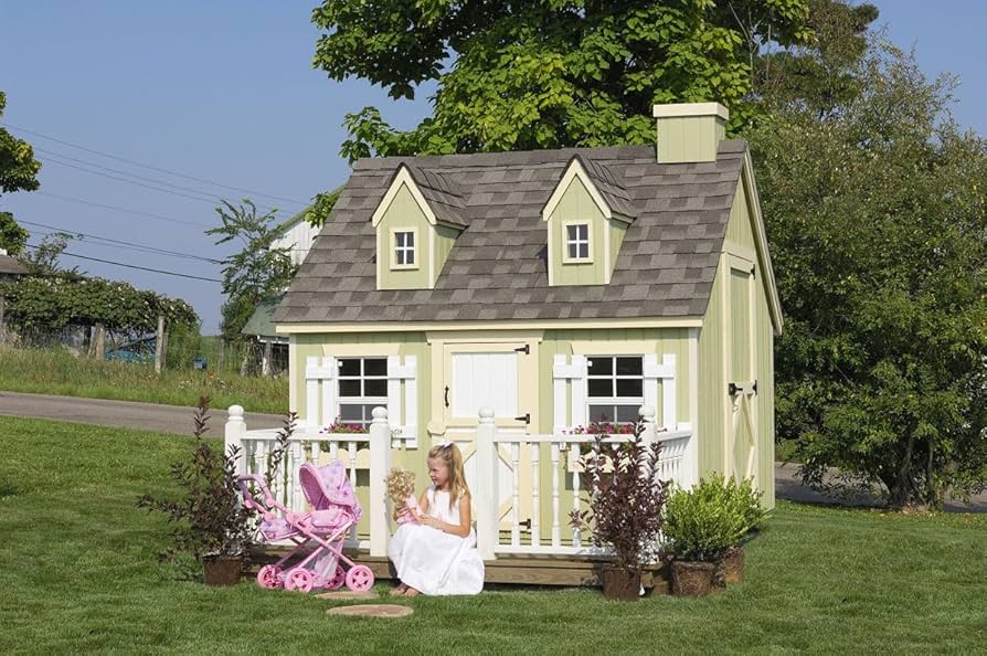 小物 ELECTRIC COTTAGE Amazon.com: Little Cottage Co. 6x8 Cape Cod Playhouse with